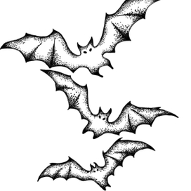 эскизы тату летучие мышки