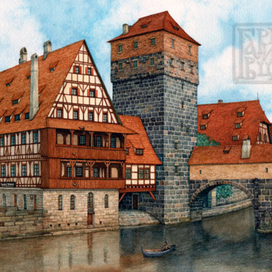 Нюрнберг. Винный склад и водонапорная башня