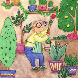 Дедуля-садовод