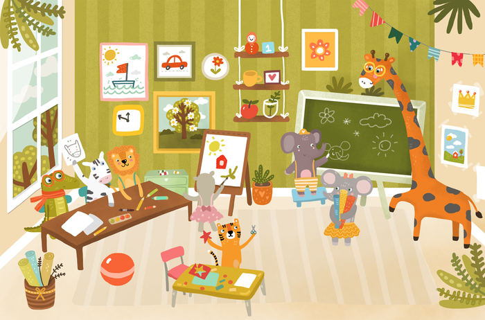 Книга с наклейками "Детский Сад"