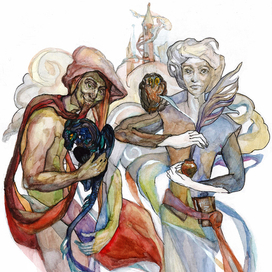 Иллюстрация к сказкам братьев Гримм