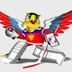 Работа на конкурс талисмана ЧМ по хоккею 2016