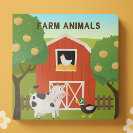 Иллюстрации животных для книжки-картинки "Ферма"