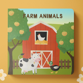 Иллюстрации животных для книжки-картинки "Ферма"