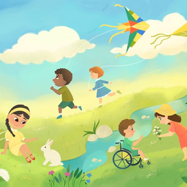 Иллюстрация для детской книги | Лето