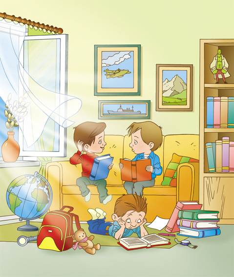 Обложка к детскому журналу "Неболейка"