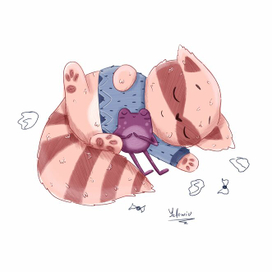 Персонаж - енот Спайк