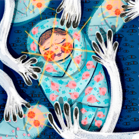 Иллюстрация к рассказу Н. Геймана "Младенчики"