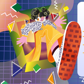 Дизайн для рекламы музыкального приложения