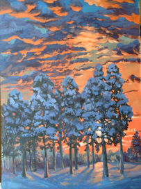 Оранжевый закат