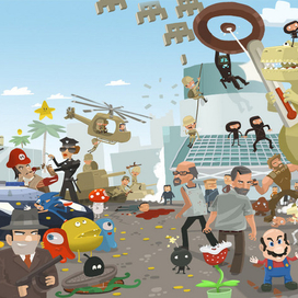 Разворот в журнал PC GAME