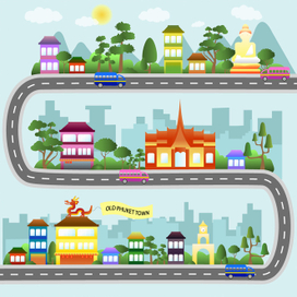 остров Пхукет в одной иллюстрации