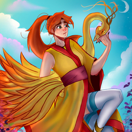 Девушка в кимоно