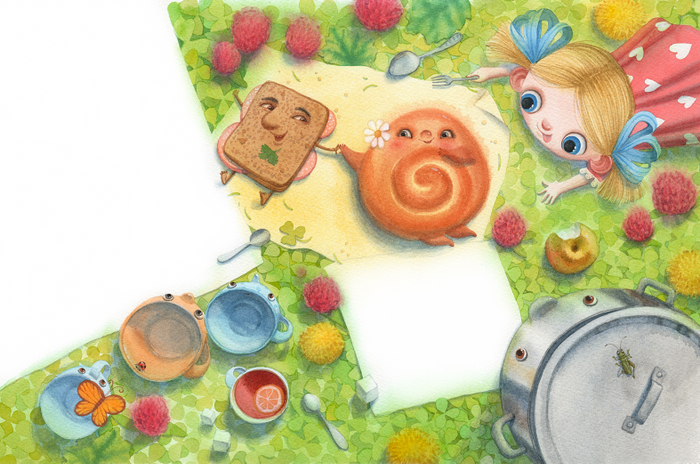 жил да был бутерброд с колбасою...