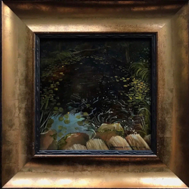 "Лобановский омут", 15х15 см, 2018 г.