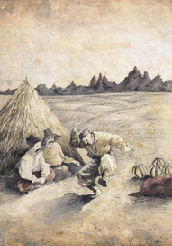 Иллюстрация к повести "Заколдованное место"