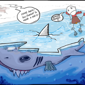 "Who's skating on the ice? "