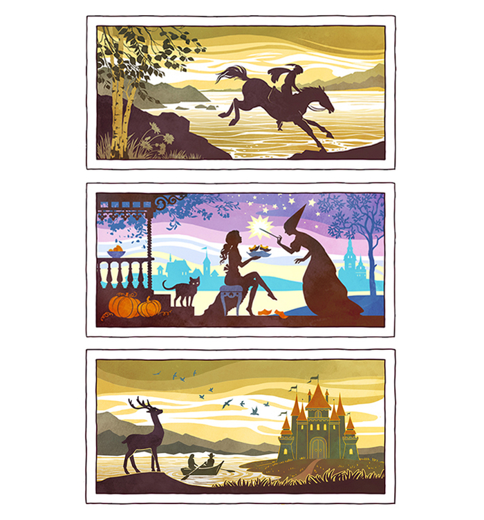 История про Золушку. Заставки к главам