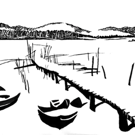 Зимой на озере