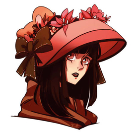 Дама в шапке