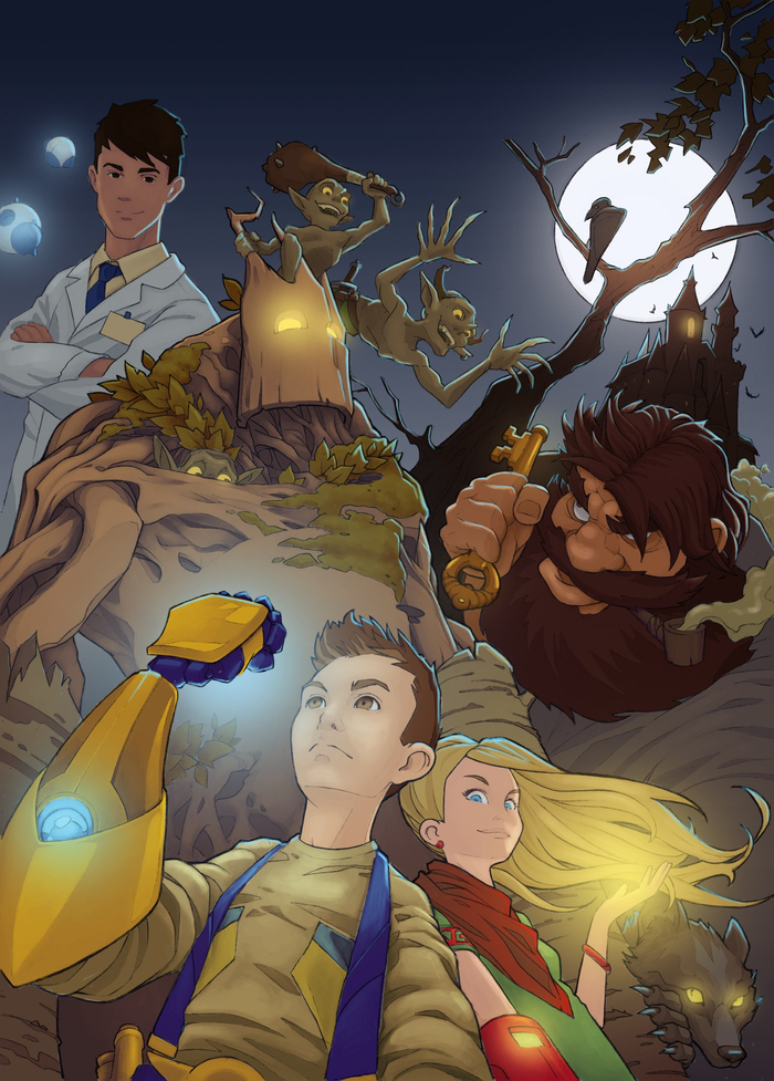 Обложка комикса цвет 1