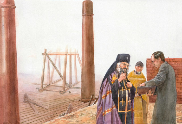 Иллюстрация к книге о свт. Иоанне Шанхайском