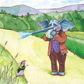 чихающий слон