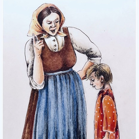 Иллюстрация к стихотворению М.Сахарновой ЕГОРКА