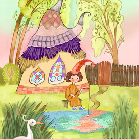 Домик у пруда