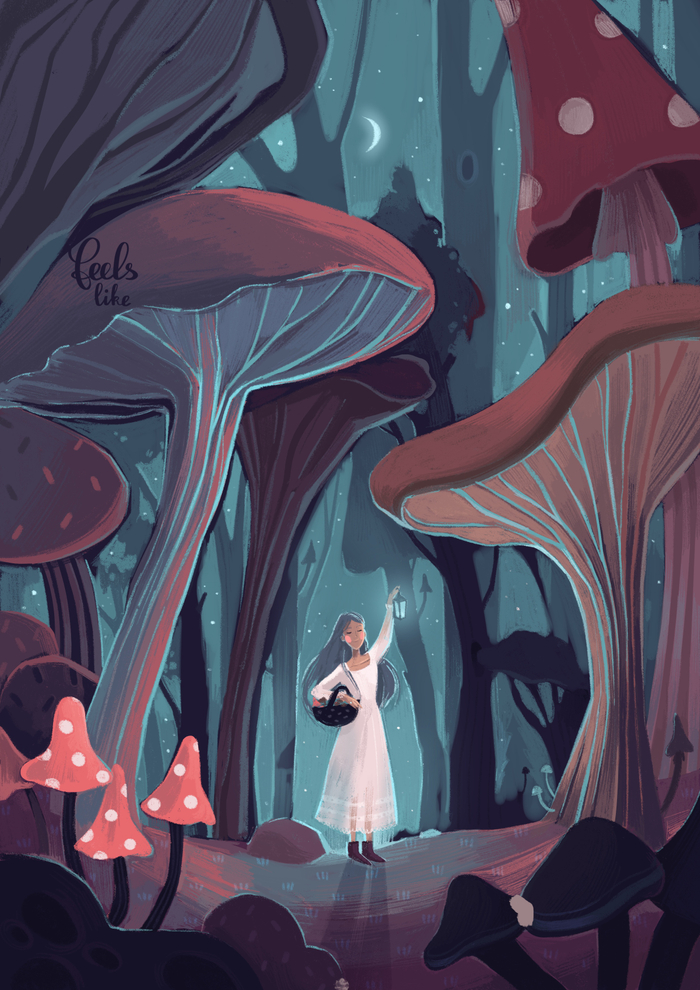 В грибном лесу