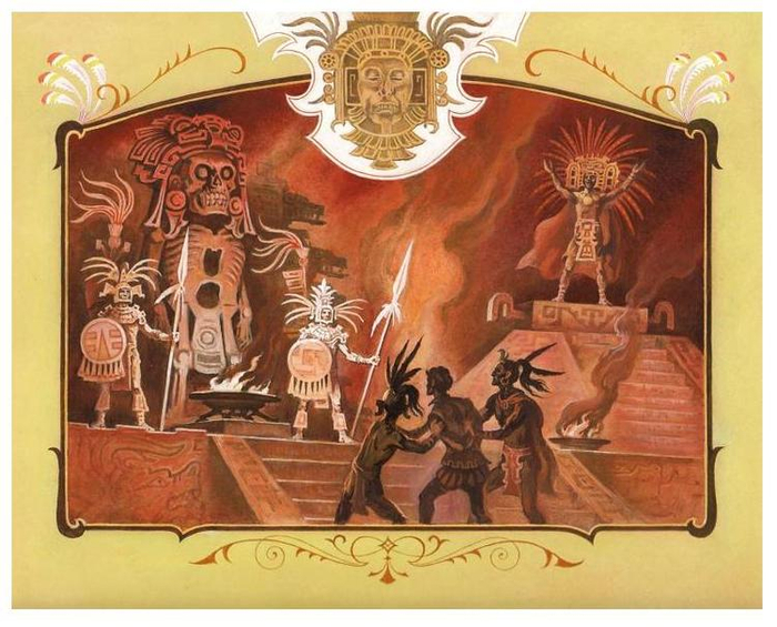 1 форзац к книге  ДОЧЬ МОНТЕСУМЫ- Р.Хаггарда