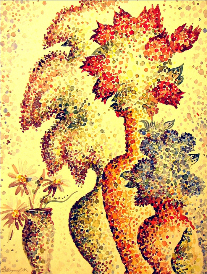 Иллюстрация. Вечерний свет. Натюрморт