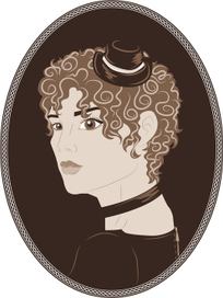 Винтажный портрет красивой девушки