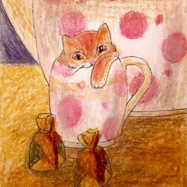 Котенок в чайной чашке