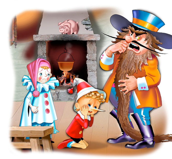  Буратино и чихающий Карабас