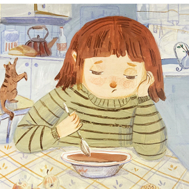 Иллюстрация маленького рассказа для детей.