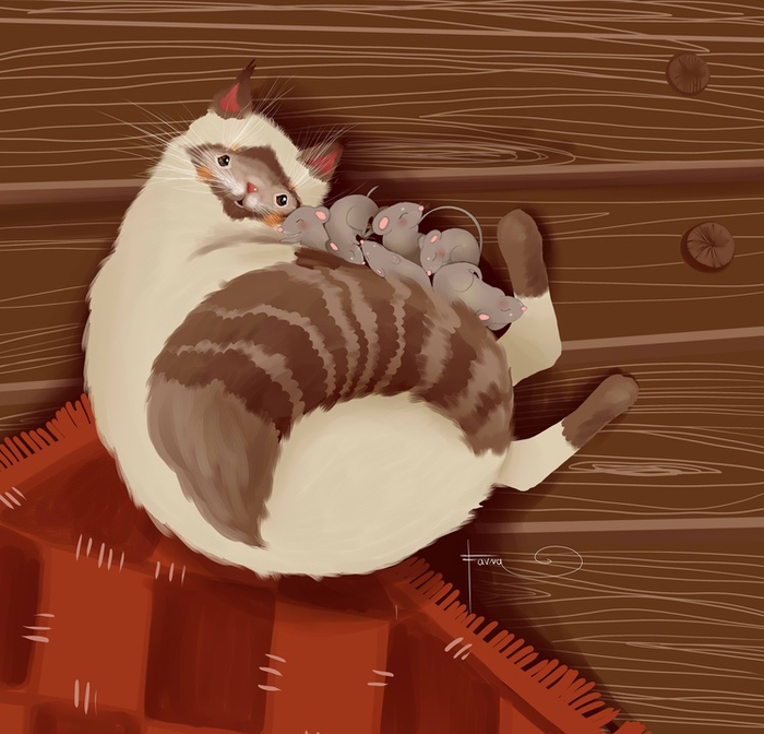 Добрый кот Василий)