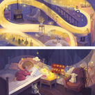 Девочка, одеялко и теплый ветер