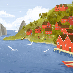 Серия работ к повести Астрид Линдгрен