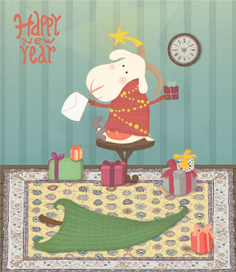 Год козы. Помощник Дедушки Мороза   7:^)