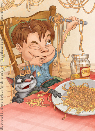 Иллюстрация для книги Spaghetti Sam