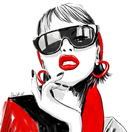 Девушка в очках