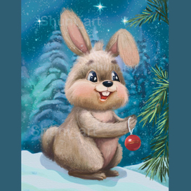 Новогодний зайчик