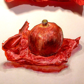 Гранат, красное на красном