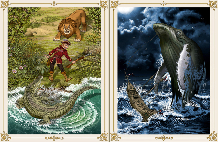 Приключения барона Мюнхаузена .