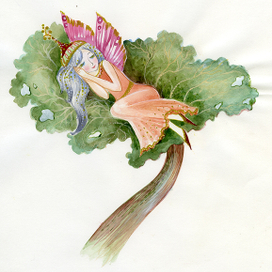 Девочка-эльф спящая