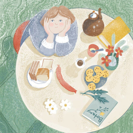 Утро на даче