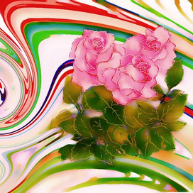 Акварельные розы