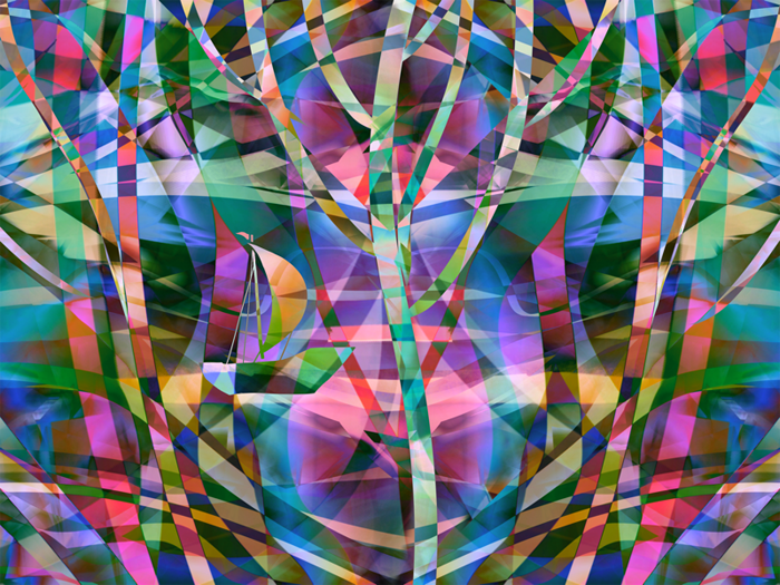 Невидимый кораблик. Иллюстрация. Цифровая живопись