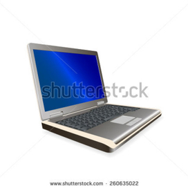 Векторная иллюстрация - ноутбук.